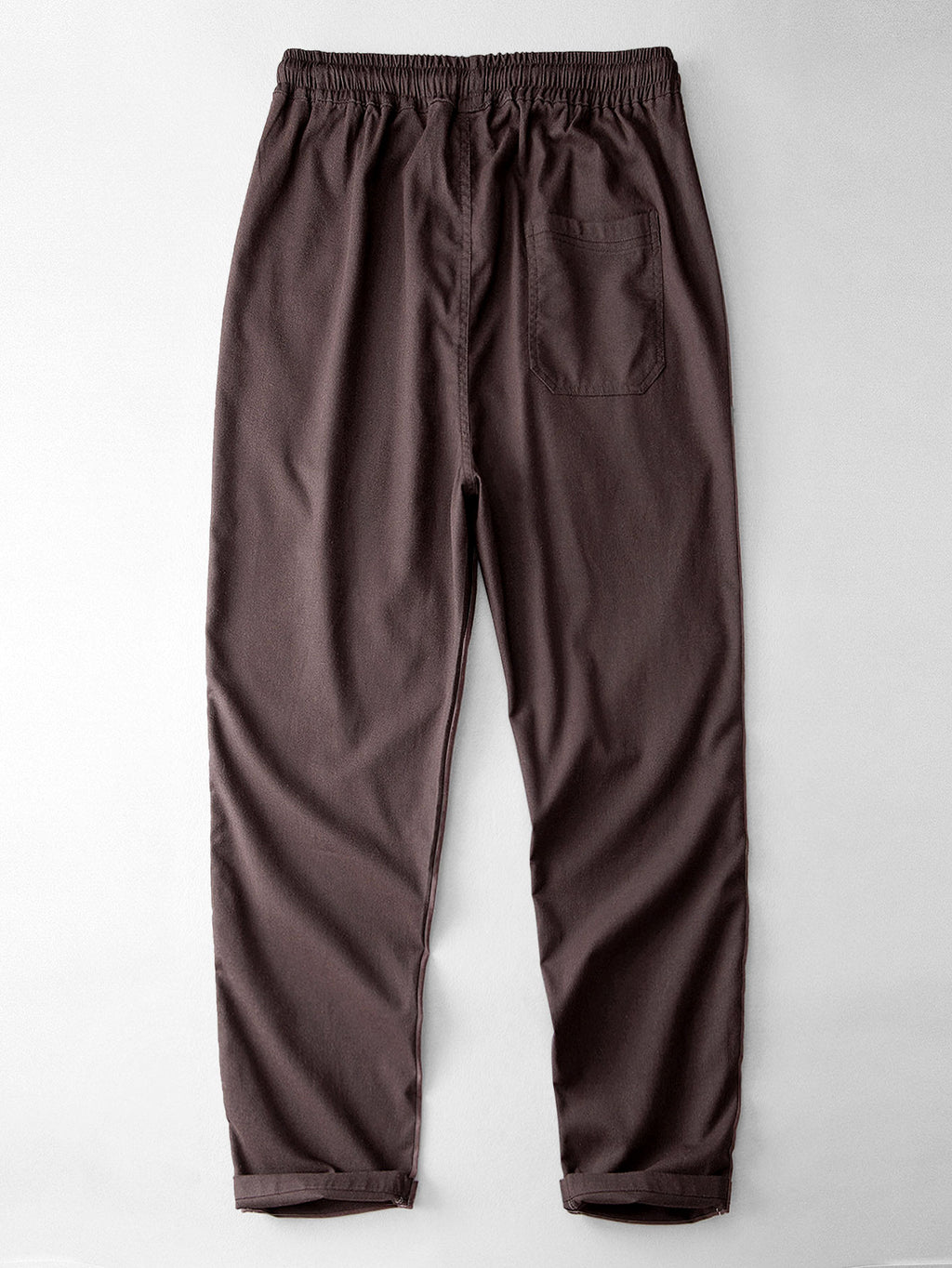 Seluar linen kaki lurus