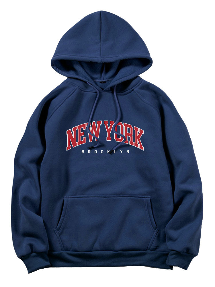 New York Brooklyn Print Hoodie